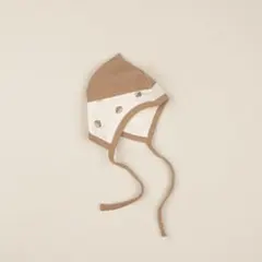 【peekaboo-baby】Albam hat ボンネット　栗　ベビー帽子