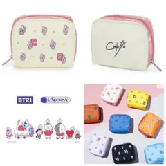 【新品】COOKY コスメポーチ BT21 レスポートサック スクエアコスメ