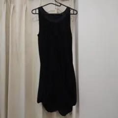 Ray BEAMS ブラックノースリーブドレープドレスのサムネイル