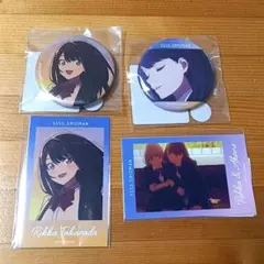 グリッドマン　DMM　スクラッチ　六花　ミニフォト風カード　缶バッジ　セット