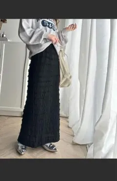 ジャガードレースタイトスカート