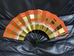 扇子　29cm 金地　金流水　金霞　舞扇子　舞踊　大衆演劇　着物　和装　小物