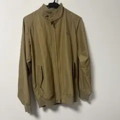 ナイロンジップアップジャケット ベージュ