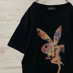 1135【人気Lサイズ】プレイボーイ♤ビッグロゴ　半袖Tシャツ　即完売モデル