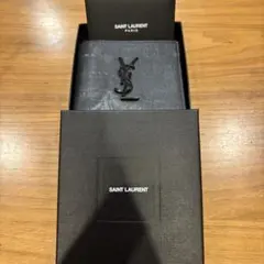 SAINT LAURENT ブラック二つ折り財布