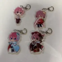 すとぷり さとみ アクリルキーホルダー 4개 세트