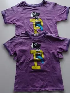 パープル半袖Tシャツ130～140 二枚まとめ売り