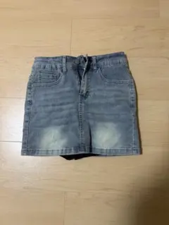 台形デニムスカート