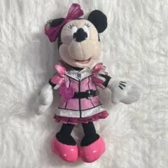 ディズニー ミニー クラブマウスビート ぬいぐるみバッジ キーホルダー ピンク