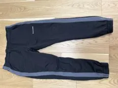 CONVERSE ブラックジャージパンツ サイドストライプ