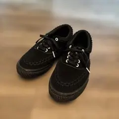 Vans 編み込みデザイン ブラックスニーカー