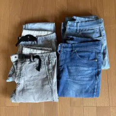 【ストレッチ抜群】デニムパンツ 4本セット M coen / roshell