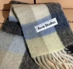 Acne Studios モヘアチェックスカーフ　マフラー