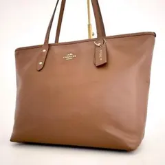 【極美品】　コーチ　トートバック　リバーシブル　A4収納　ブラウン