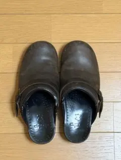Dansko ダンスコ レザー サボ クロッグ ブラウンのサムネイル
