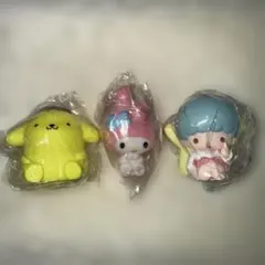 サンリオ カプセルトイ フィギュア 3種　ポムポムプリン　マイメロディ　キキララ