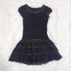 GKITALIYA ワンピース チュニック サイズ9 フリル シアー　伊太利屋のサムネイル