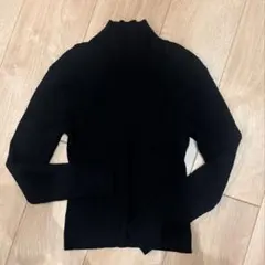 ragOut 柔らかリブニット ハイネック 長袖 ブラック
