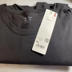 ユニクロエアリズムコットン XXLサイズクルーネックTシャツブラック