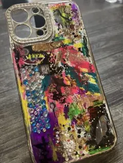iPhone13Promax ケース 手描きアート