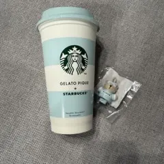 スタバ ジェラピケ リユーザブルカップ ミントグリーン ベアリスタキャップ