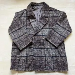 &.NOSTALGIA ダブルブレストコート チェックジャケット