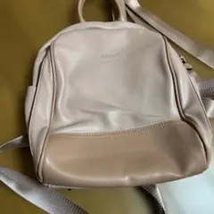 FIRANO ピンク レザー バックパック