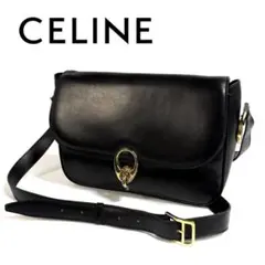 【美品】CELINE レザー サコッシュ 馬車金具 ヴィンテージ イタリア製のサムネイル