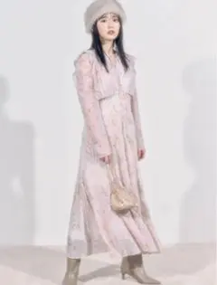 スナイデルsnidel ウエストシャーリングプリーツワンピース