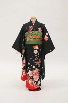 美品 七五三 7歳 正絹お着物セット 作り帯コーデ - メルカリ