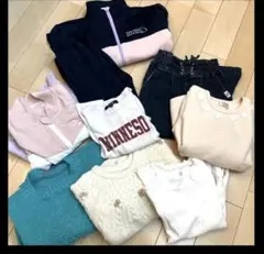130 女の子　秋冬用　まとめ売り　トレーナー　ニット　ズボン