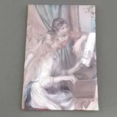 【複製画】「ピアノを弾く少女たち」1892年,ルノワール ピアノに寄る少女たち - Wikipedia
