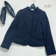 theory×PLST ツイードジャケット パンツスーツ セットアップ 濃紺 S 2025年最新】プラステ ツイードジャケットの人気アイテム - メルカリ