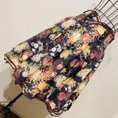 ozz oneste 着物柄リボン付きスカート