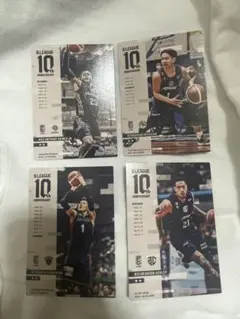 B.LEAGUE 10周年カード 4枚セット　アンソニー　宮崎　川村　ブランドン