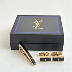 【極美品★ケース付】イヴサンローラン カフス タイピン セット ブラック 刻印有 楽天市場】イブサンローラン カフス タイピンの通販