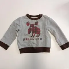 URBAN ELK ヘラジカプリント トレーナー 90cm