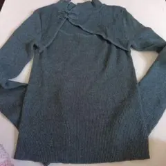 MURUA チャイナタイトニット ブルー