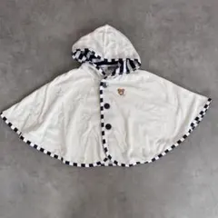 【新品】ミキハウス ベビー ポンチョ ケープ