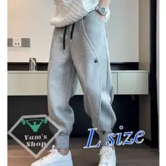スウェットパンツ ロンパン パンツ ジャージ メンズパンツ Lサイズ　グレー
