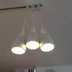 3灯 ペンダントライト ホワイト シンプル