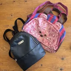 SWIMMER クマ顔ボストンバック＋Dayリュック　2点