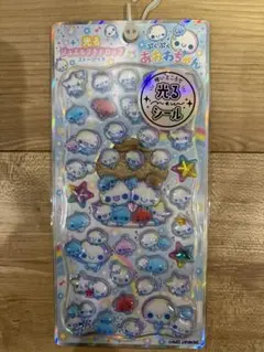 光るジュエルプチドロップステッカー　ぷくぷくあわわちゃん