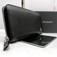 ◇美品◇ブルガリ　ビーゼロワン　長財布　ラウンドジップ　ブラック　レザーのサムネイル