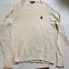 Polo Ralph Lauren白ニットサイズL