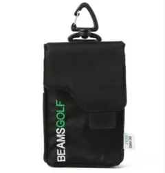 BEAMS GOLF 計測器 ホルダー ブラックポーチ フック付き