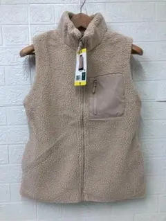 BZ）サーティーツーディグリース ウィメンズ シェルパ ベスト ベージュ S