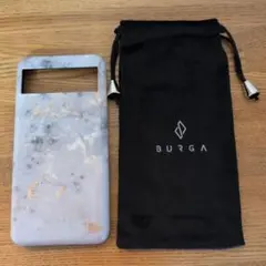【美品】BURGA　Google Pixel8 大理石風ソフトケース グレー