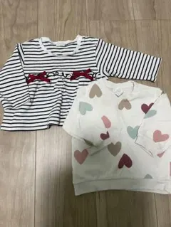 女の子トップス 2点セット 70