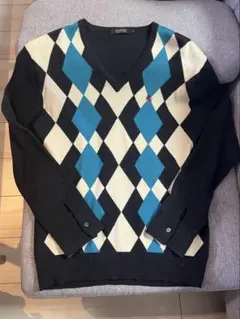 未使用に近いBURBERRY BLACK LABEL Vネックセーター
